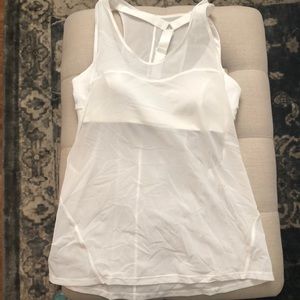 Lulu lemon tank with built in padded bra